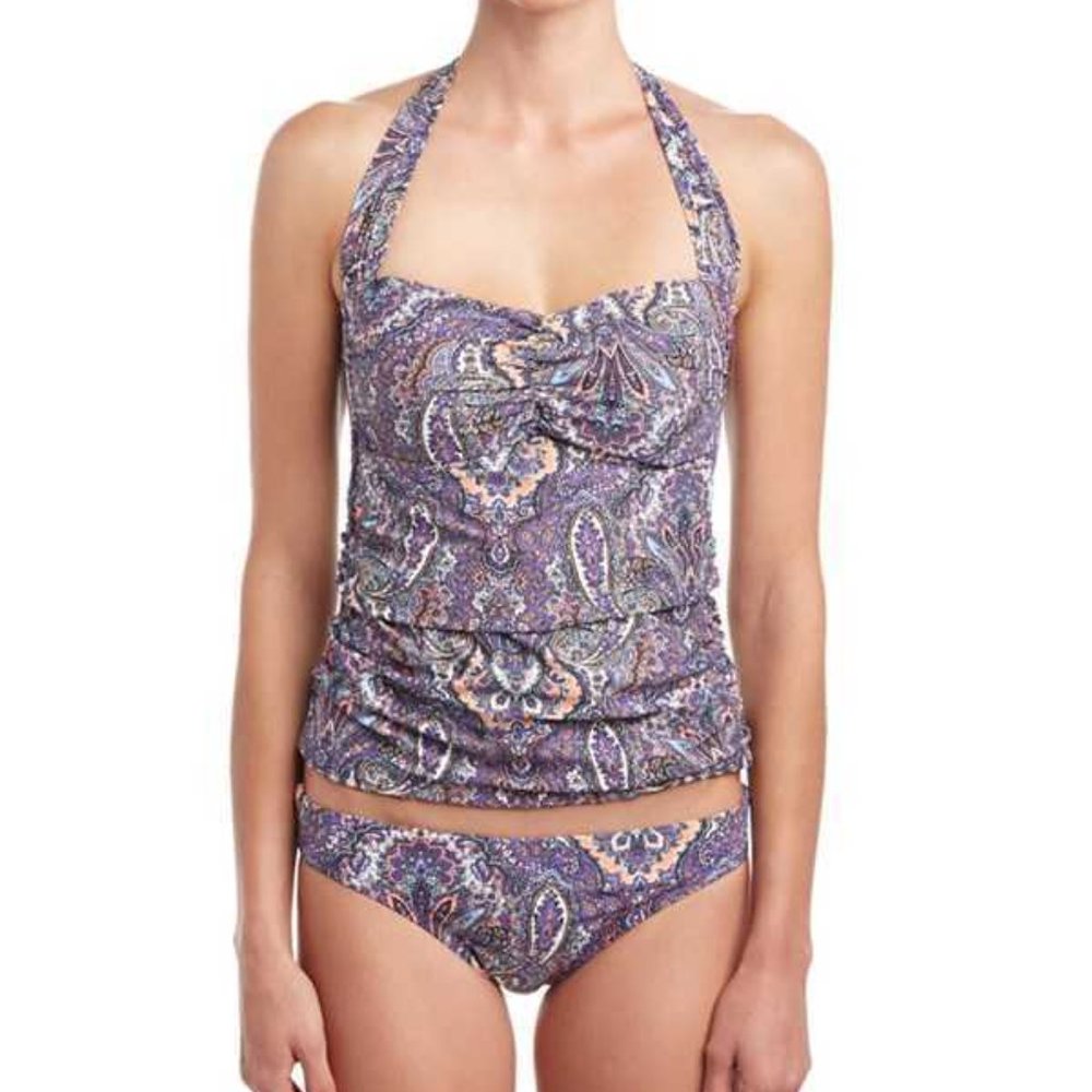 HELEN JON Purple Classic Side Hipster Bikini XS
